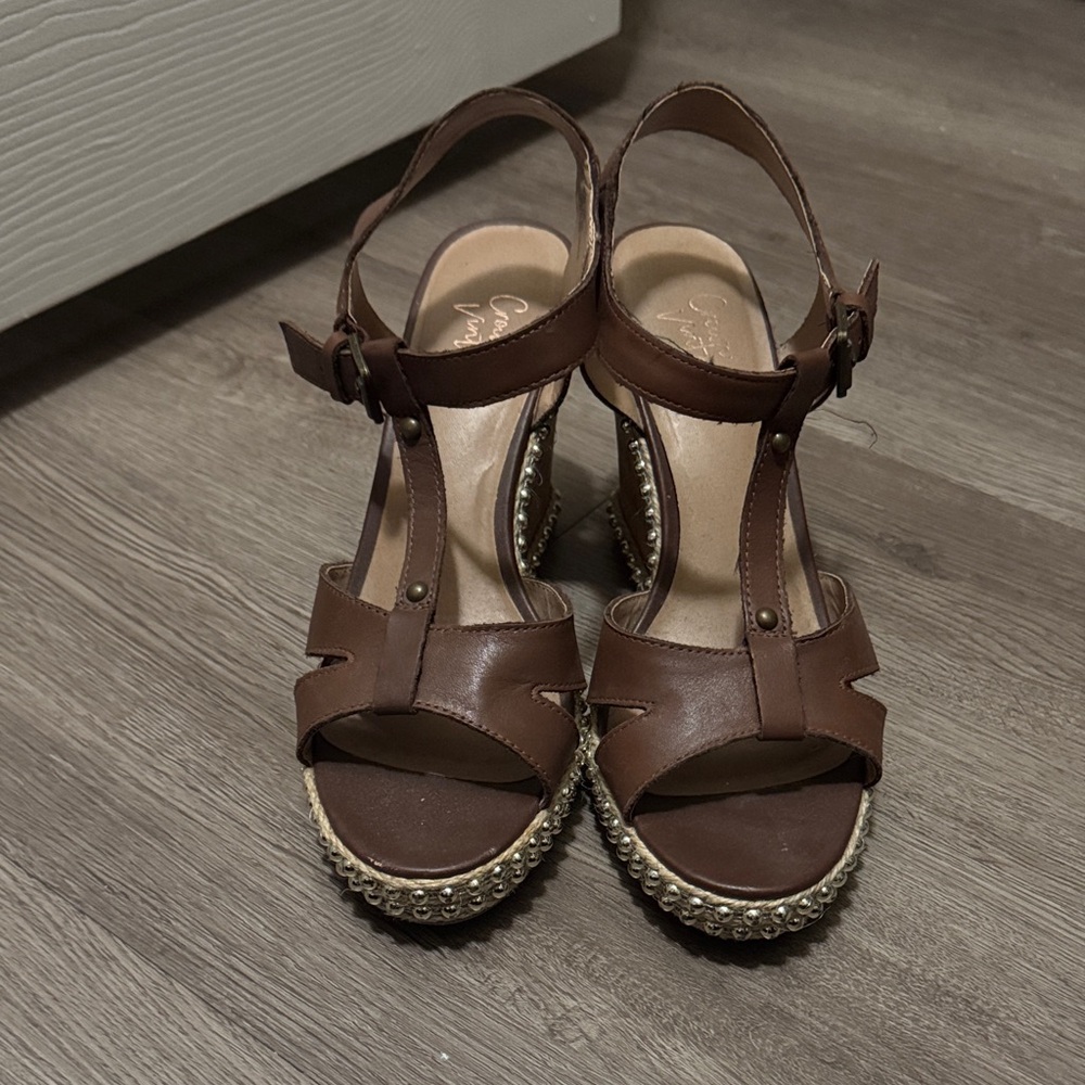 Crown Vintage Brown Espadrille Sandals